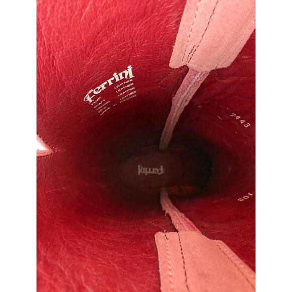 Ferrini Women's Belle Western Boots - Snip Toe Pink 10 - Picture 6 of 6